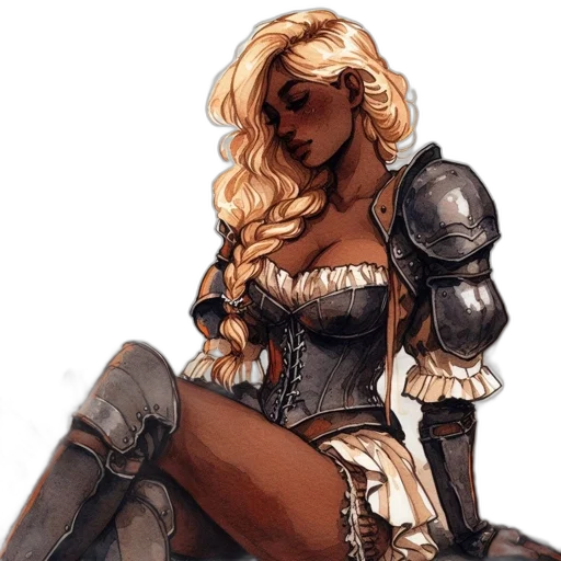 sword, dress, weapon, fantasy art transparent PNG cut-out