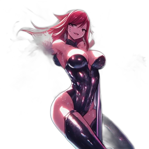 dress, robot, weapon, comic book art transparent PNG cut-out