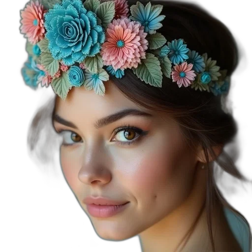 crown, hat, jewelry, flower transparent PNG cut-out