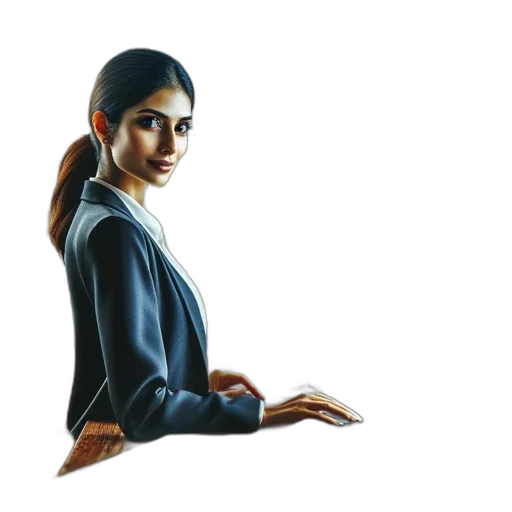 staff, jacket, oil painting, photorealistic transparent PNG cut-out