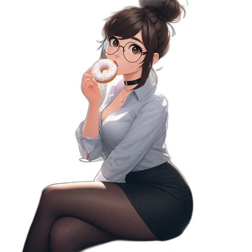 staff, dress, weapon, face transparent PNG cut-out