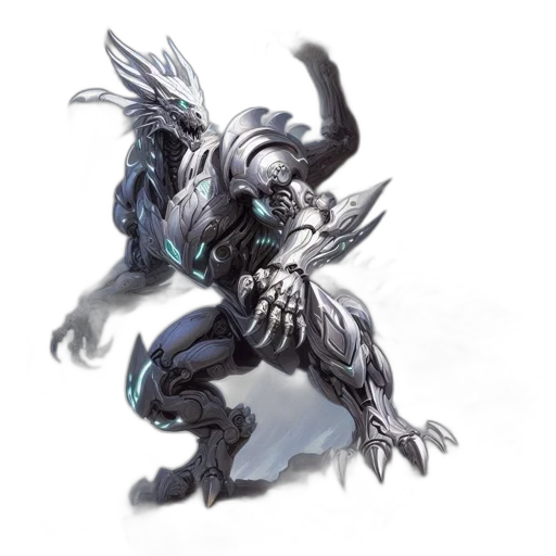 dragon, creature, animal, robot transparent PNG cut-out