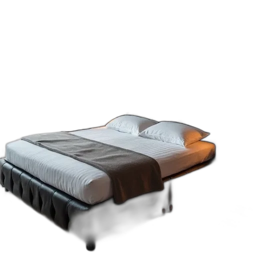 furniture, 3d render, photorealistic, black transparent PNG cut-out