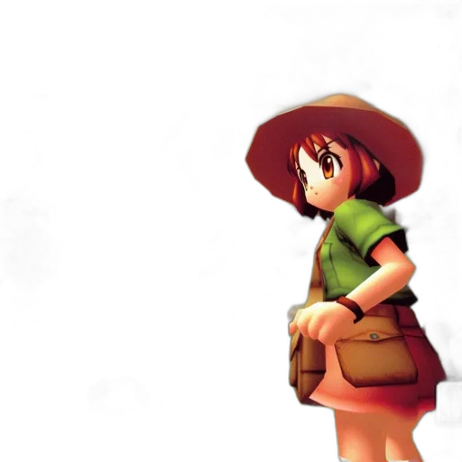 hat, staff, weapon, jacket transparent PNG cut-out