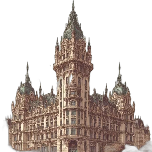 building, crown, staff, furniture transparent PNG cut-out