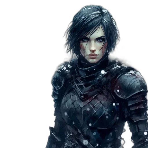 concept art, fantasy art, comic book art, cyberpunk transparent PNG cut-out