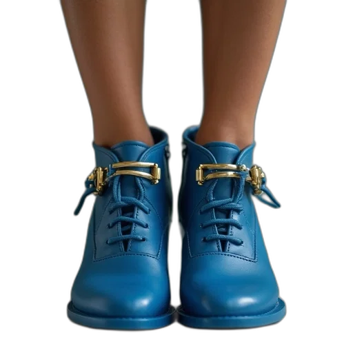 shoes, 3d render, blue, woman transparent PNG cut-out