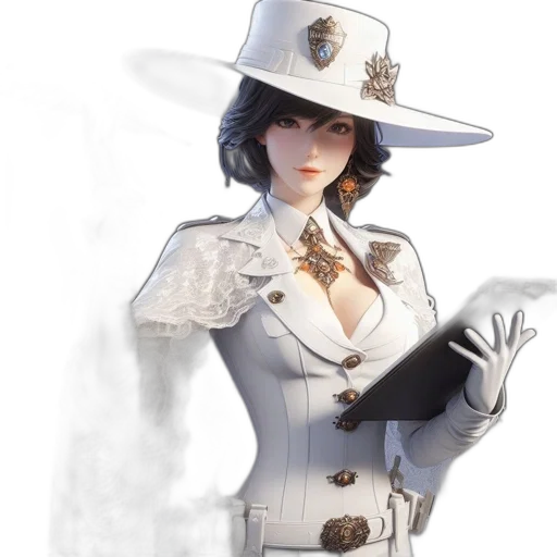 hat, staff, weapon, jacket transparent PNG cut-out