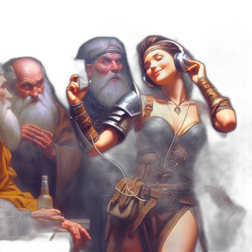 fantasy art, concept art, comic book art, photorealistic transparent PNG cut-out