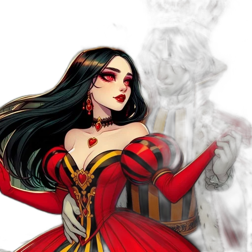 dress, fantasy art, comic book art, concept art transparent PNG cut-out
