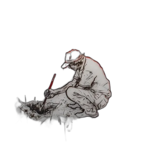 robot, weapon, staff, creature transparent PNG cut-out