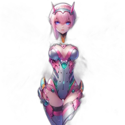 robot, dress, weapon, staff transparent PNG cut-out