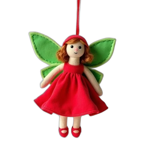 dress, 3d render, small, red transparent PNG cut-out