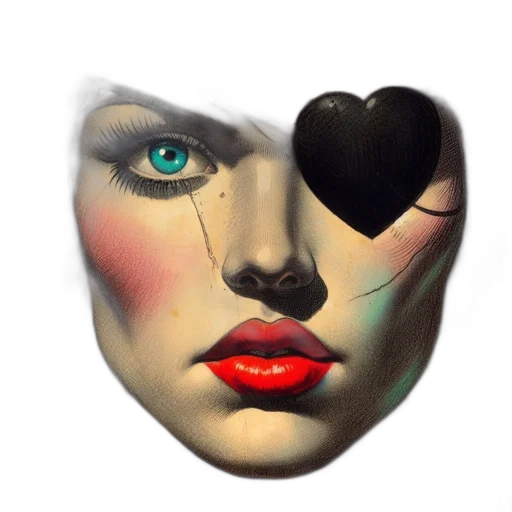 mask, jewelry, face, photorealistic transparent PNG cut-out