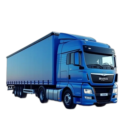 photorealistic, heavy, duty, trailer transparent PNG cut-out