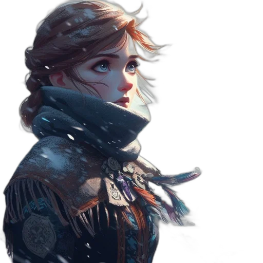 face, concept art, fantasy art, comic book art transparent PNG cut-out