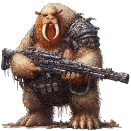 animal, weapon, creature, concept art transparent PNG cut-out