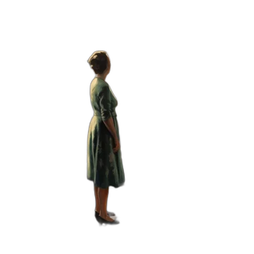 dress, staff, face, jacket transparent PNG cut-out