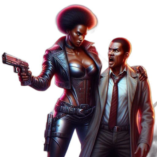 jacket, weapon, concept art, comic book art transparent PNG cut-out