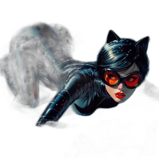 comic book art, concept art, fantasy art, photorealistic transparent PNG cut-out