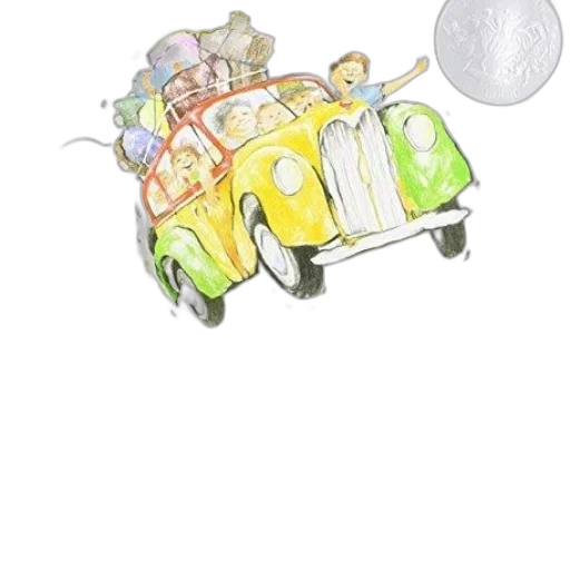 car, concept art, watercolor, photorealistic transparent PNG cut-out