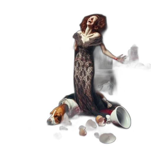 dress, food, concept art, fantasy art transparent PNG cut-out