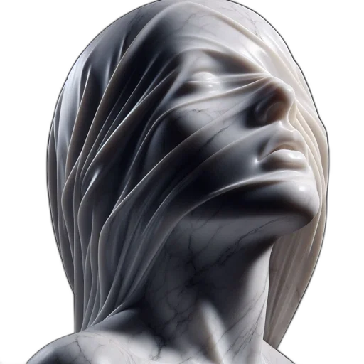 face, mask, hair, creature transparent PNG cut-out