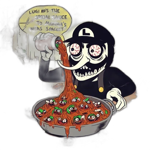 food, concept art, cartoon, pixel art transparent PNG cut-out
