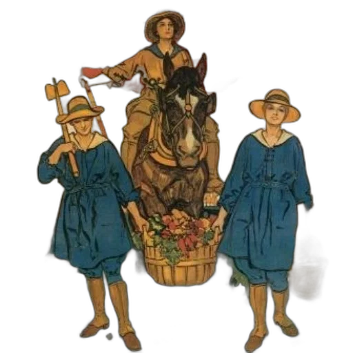 hat, staff, vintage, poster transparent PNG cut-out