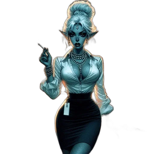 staff, dress, jewelry, concept art transparent PNG cut-out