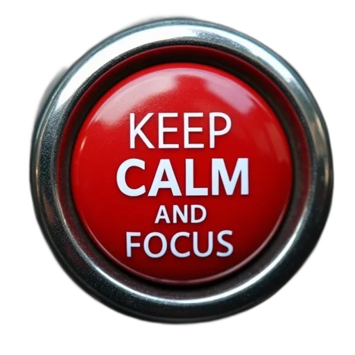 keep, calm, focus, amateur transparent PNG cut-out