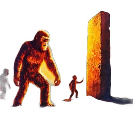 animal, creature, concept art, 3d render transparent PNG cut-out