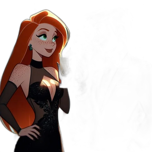 dress, crown, cartoon, concept art transparent PNG cut-out
