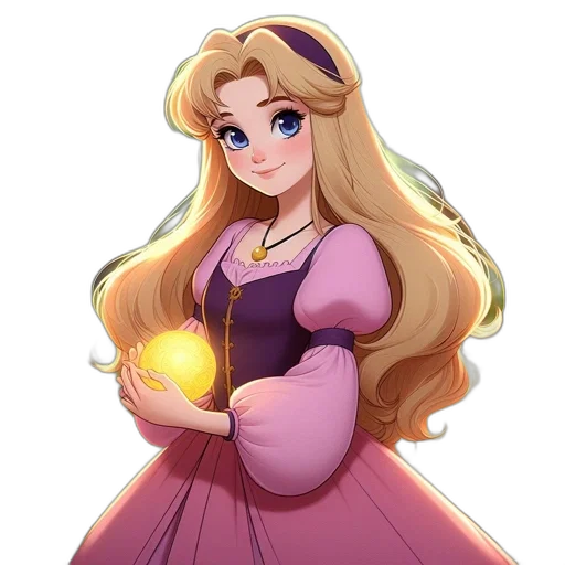 dress, crown, staff, face transparent PNG cut-out