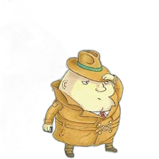 hat, jacket, staff, creature transparent PNG cut-out