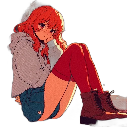 jacket, hat, shoes, face transparent PNG cut-out
