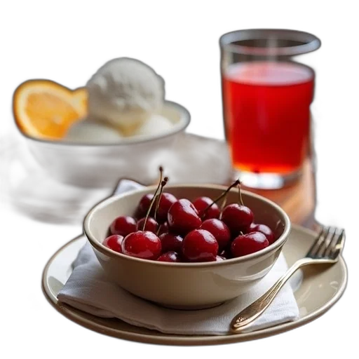 food, 3d render, photorealistic, red transparent PNG cut-out
