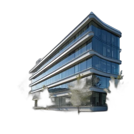 building, 3d render, concept art, photorealistic transparent PNG cut-out