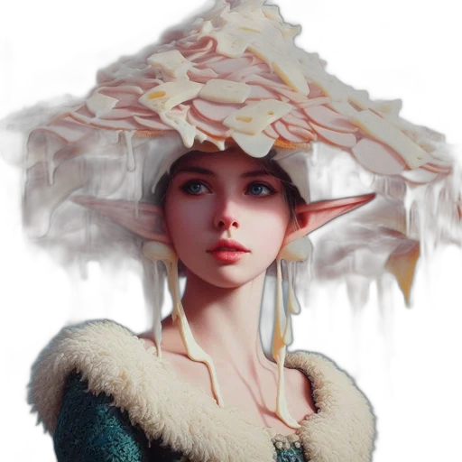 hat, crown, dress, face transparent PNG cut-out
