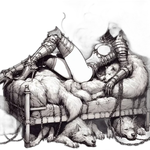 furniture, sword, weapon, dragon transparent PNG cut-out