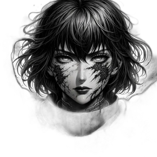 face, mask, creature, hair transparent PNG cut-out