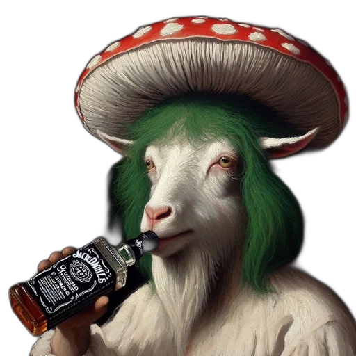 bottle, animal, hat, creature transparent PNG cut-out