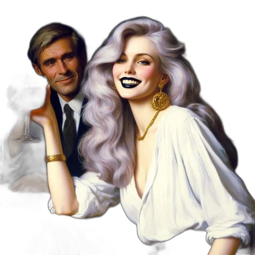 jewelry, photorealistic, concept art, vaporwave transparent PNG cut-out