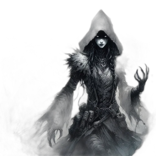 mask, creature, staff, jacket transparent PNG cut-out
