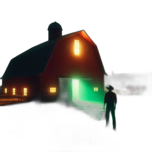 building, umbrella, concept art, 3d render transparent PNG cut-out