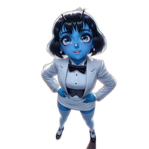 robot, dress, staff, mask transparent PNG cut-out
