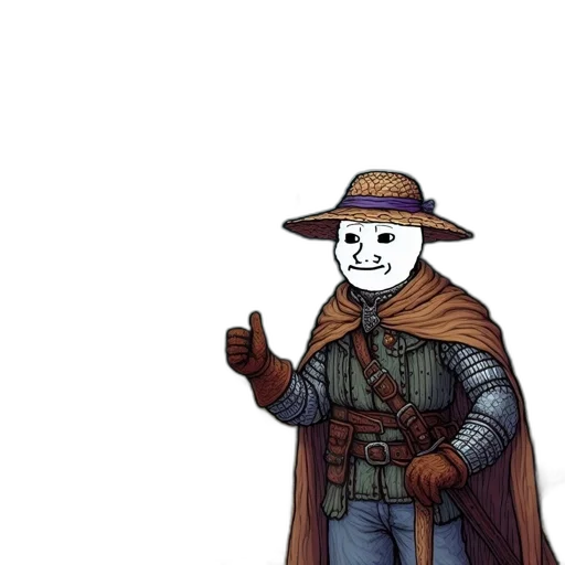 hat, staff, mask, weapon transparent PNG cut-out