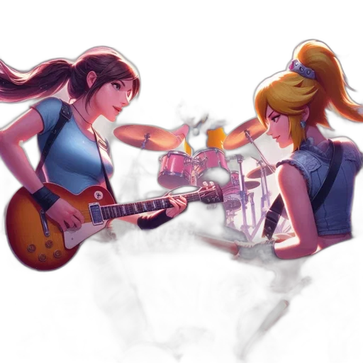 concept art, watercolor, anime, cartoon transparent PNG cut-out
