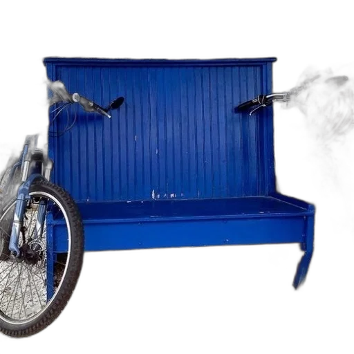 furniture, blue, wooden, bench transparent PNG cut-out