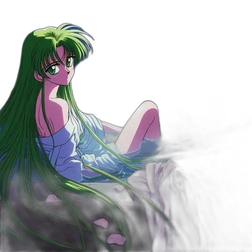 dress, hair, creature, dragon transparent PNG cut-out